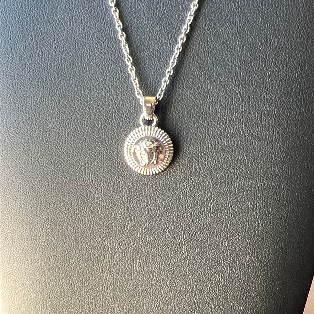 Versace Silver Medusa Necklace